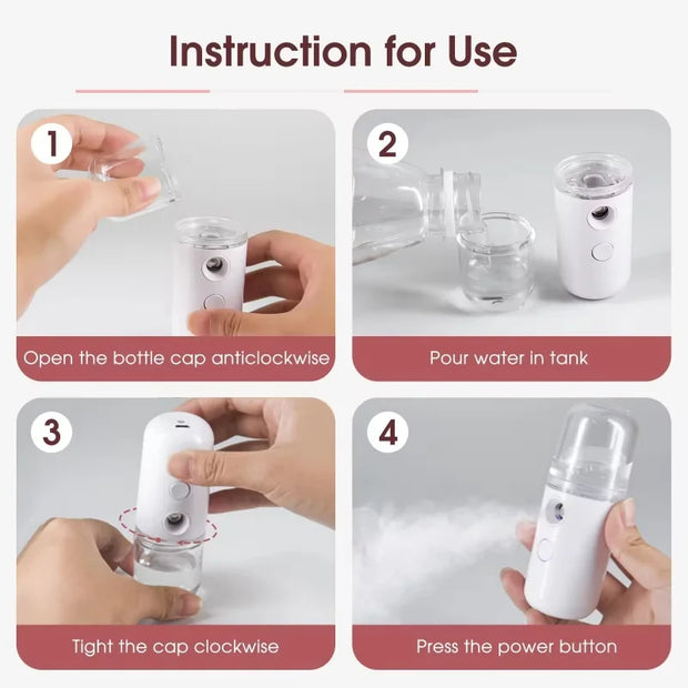 Mini Facial Cooling Mist Humidifier