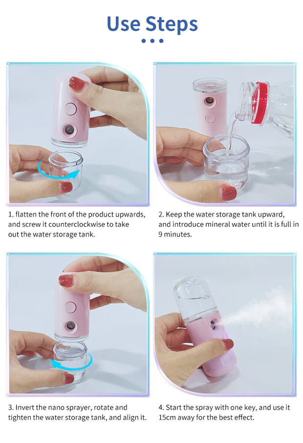 Mini Facial Cooling Mist Humidifier