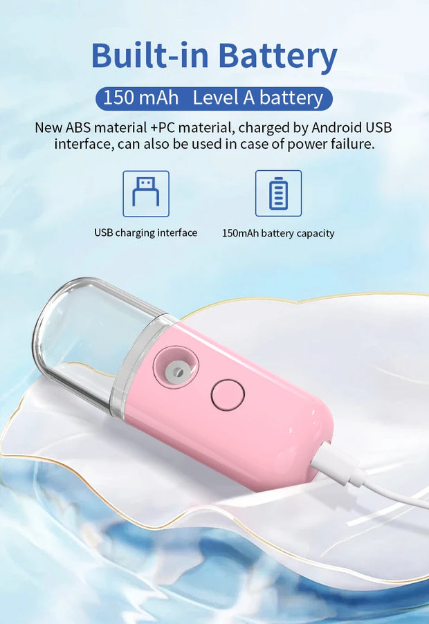 Mini Facial Cooling Mist Humidifier